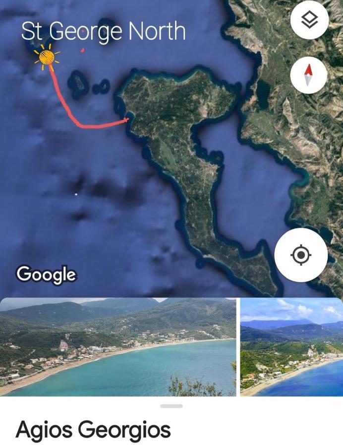 Apartament Corfu Escape Five Agios Georgios Pagon Zewnętrze zdjęcie